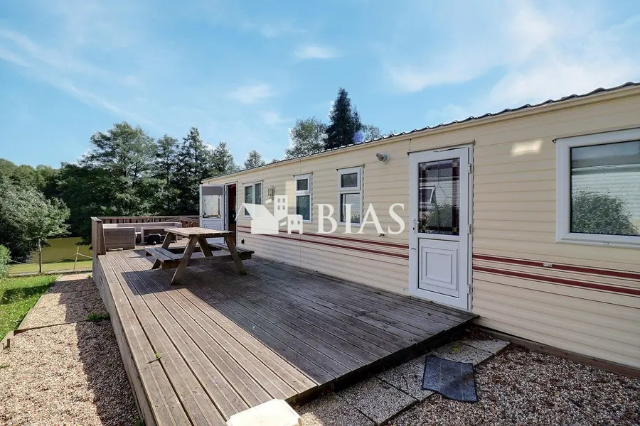 Mobil home avec vue lac