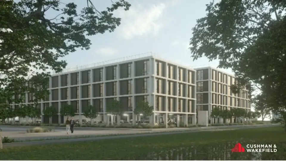 Ensemble immobilier neuf composé de 2 immeubles de bureaux à louer