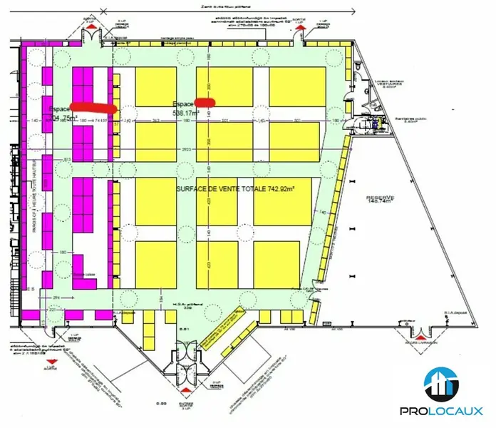 A louer Local commercial  930m² Bourg-en-Bresse