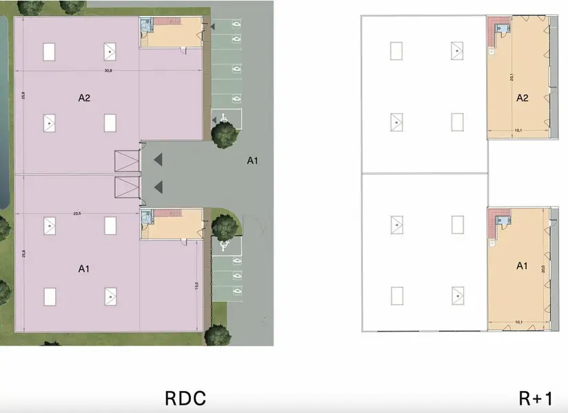 A vendre Locaux d'activité 448m² Montmagny