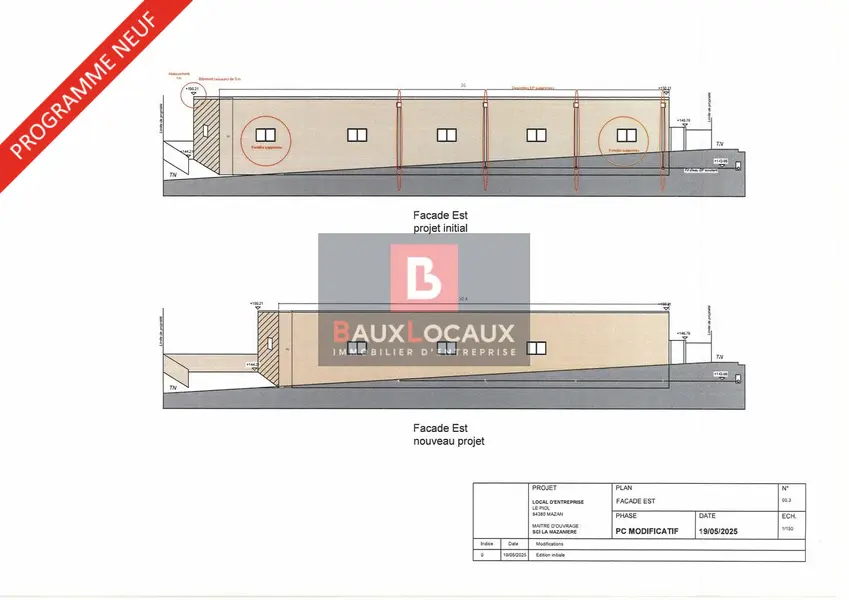 À VENDRE  Local d'activité 370 m² NEUF Zone artisanale de Mazan