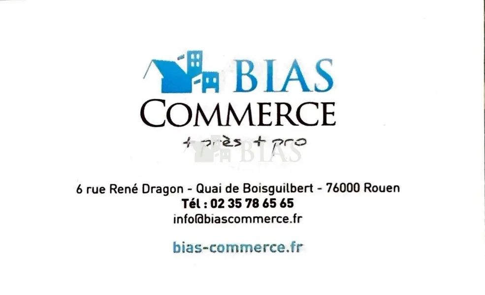 Droit au bail local commercial  30m² + 30m² Hypercentre rouennais