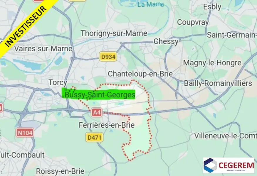 Local Commercial à vendre - Bussy-Saint-Georges (77600) - 131 m²