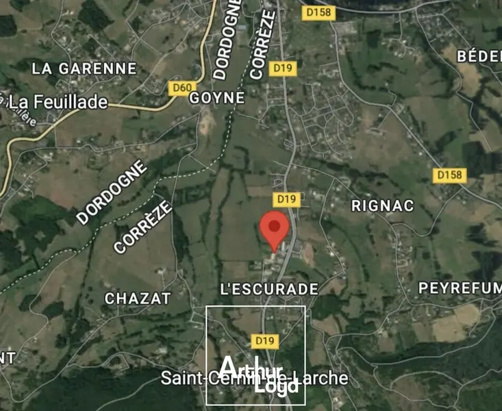 Terrain à vendre - Saint-Cernin-De-Larche (19600) - 3525 m²
