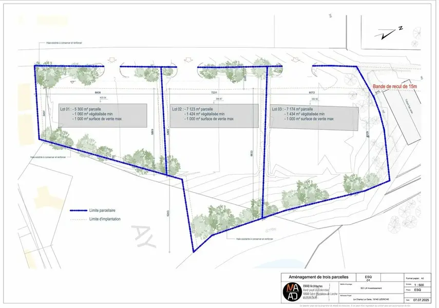 Terrain à vendre - Uzerche (19140) - 5300 m²