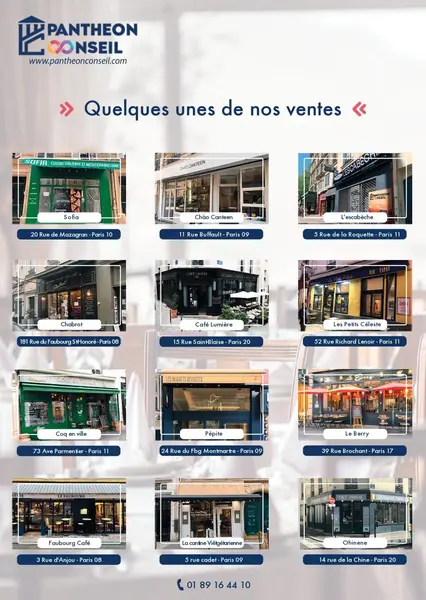 Fonds de commerce à vendre - Restauration - Paris 18 (75018) - 274 000 €