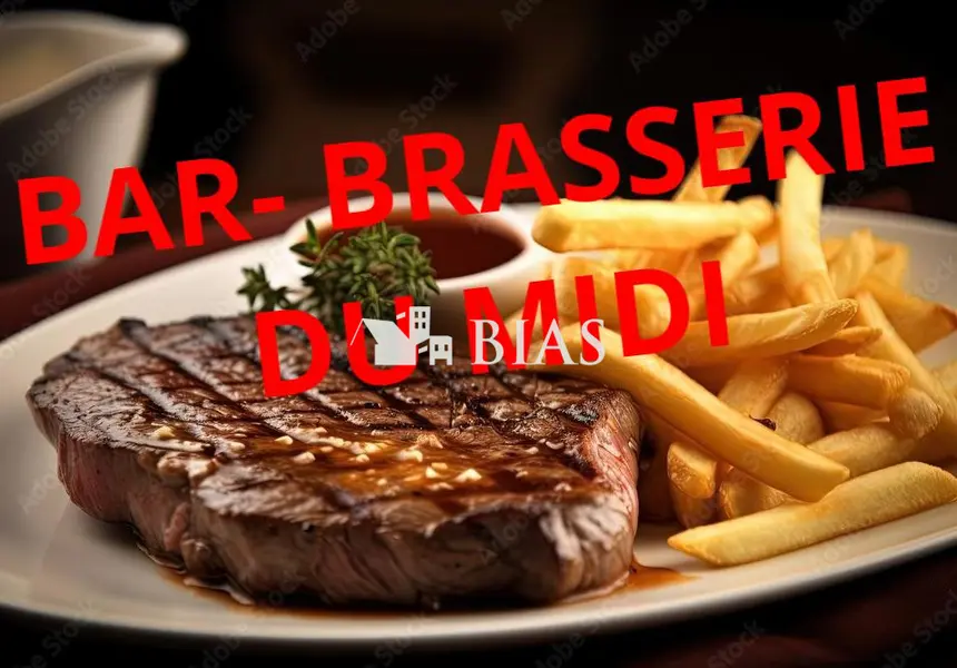 BAR-BRASSERIE DU MIDI en centre ville - TERRASSE - en PAYS DE BRAY