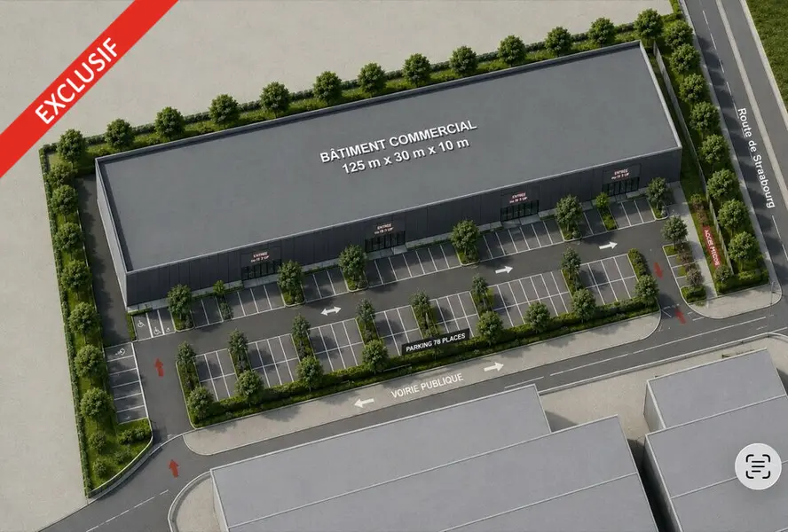 Local Commercial à vendre - Vendenheim (67550) - 3500 m² - 490 000 €