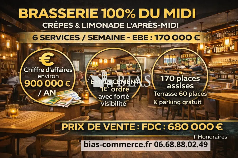 Fonds de commerce à vendre - Cafés et bars - Le Tréport (76470) - 728 800 €
