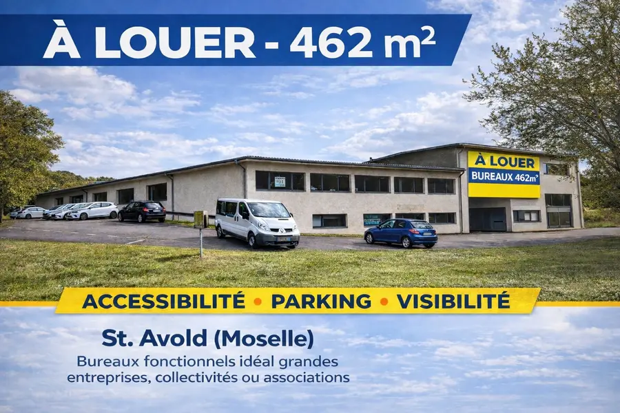 À LOUER – PLATEAU DE BUREAUX 460 m² – SAINT-AVOLD