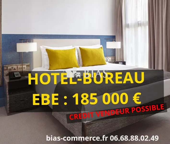 HÔTEL - BUREAU   EBE:185 000 €     A vendre à 1h30 de PARIS