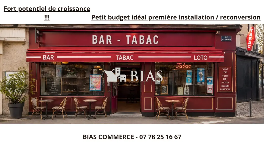 Fonds de Commerce Bar-Tabac proche Rouen